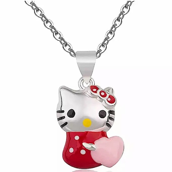 HELLO KITTY STERLING SILVER NECKLACE - Picture 3 of 4